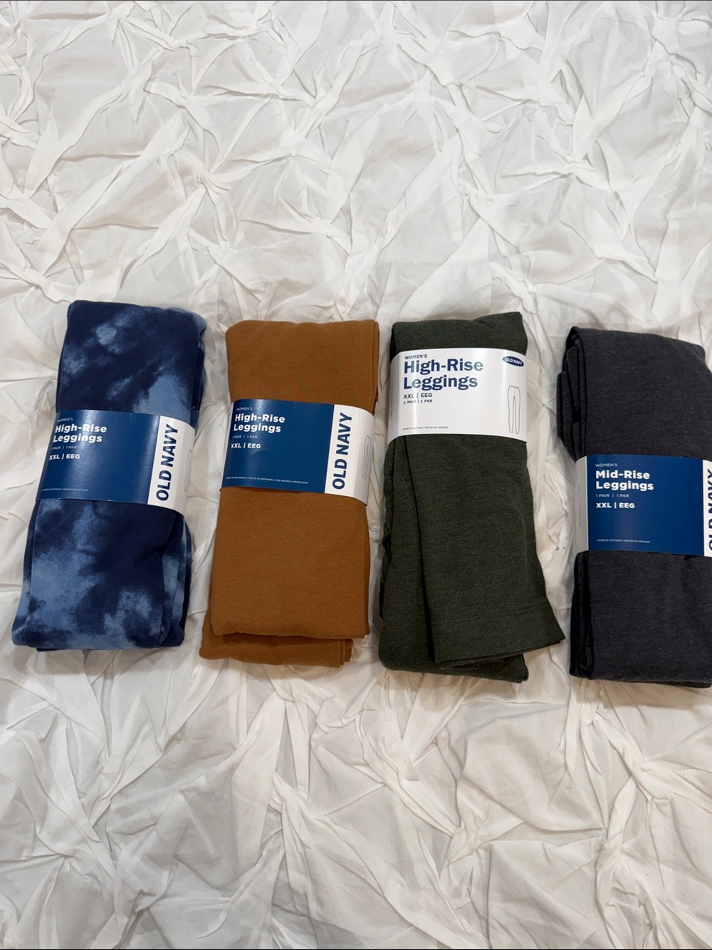NIP Lot of 4 Old Navy Mid & High-Rise Leggings Sz XXL